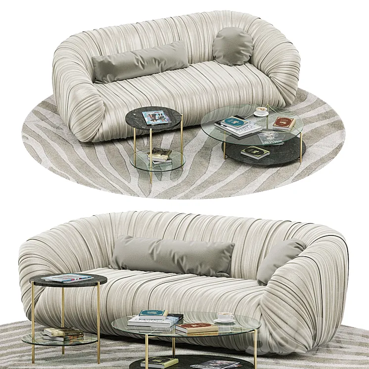 Laurameroni Drape sofa Echo table 3D Model Free Download Laurameroni Drape sofa Echo table 3D Model Free Download