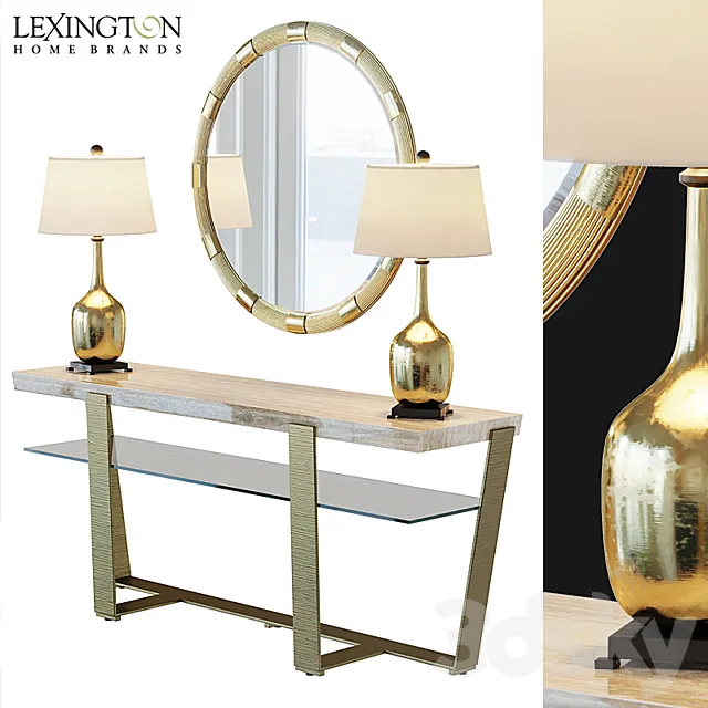 Laurel Canyon Griffith Park Console Table 3D Model