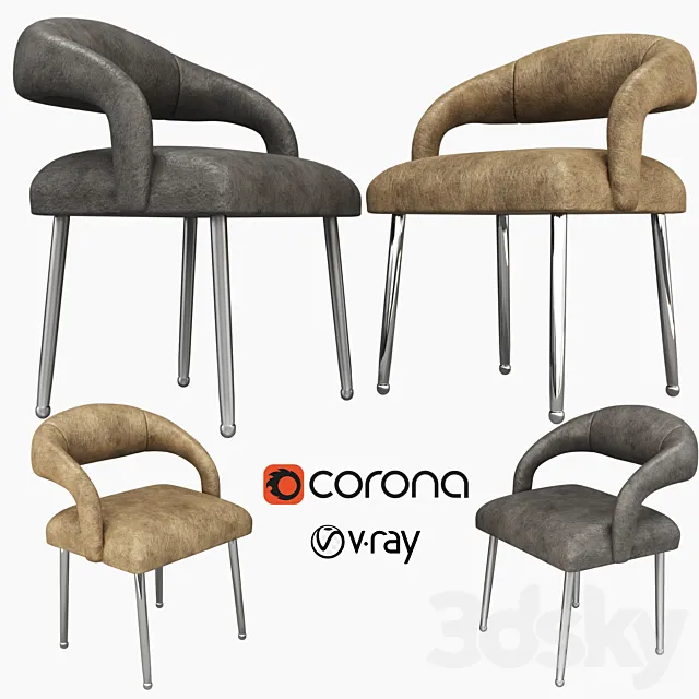 Laurel dining chair 3DModel Laurel dining chair 3DModel