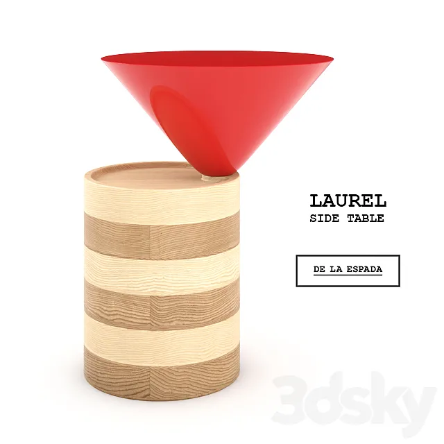 Laurel side table 3D Model