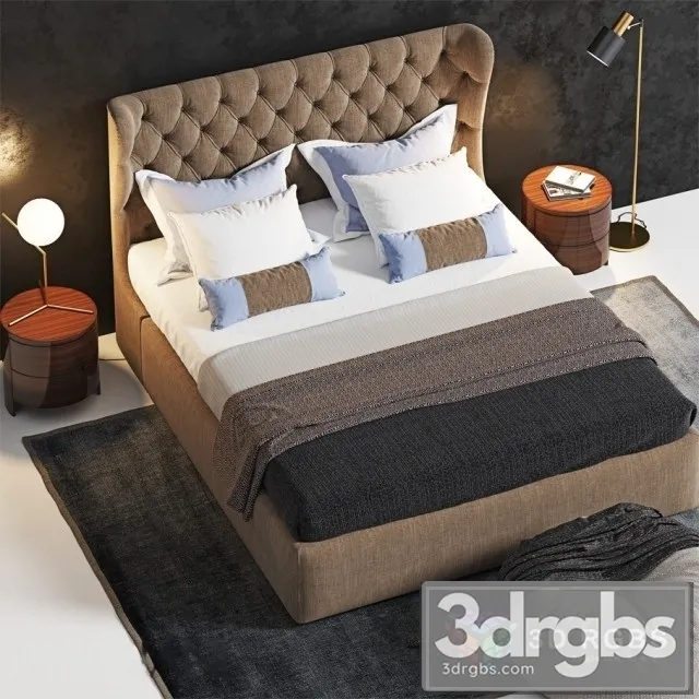 Lauren Bed 3D Model Download