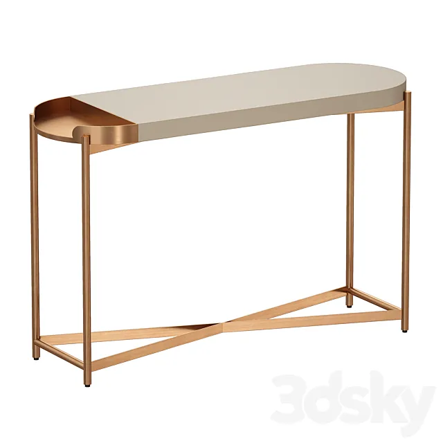 Laurie White Console Table (Crate and Barrel) 3D Model