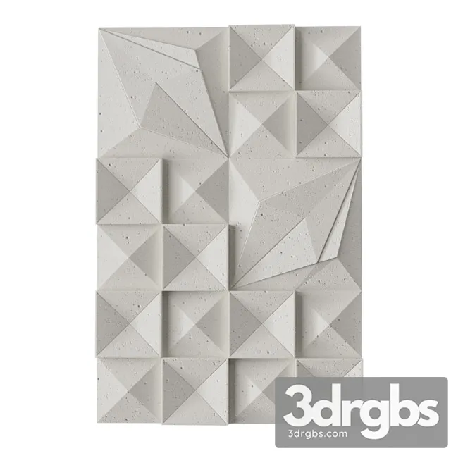 Lava Ash Tile Dimensional Wall Art 3D Model Download