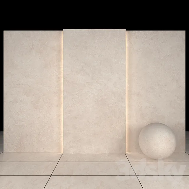 Lava Beige Stone 01 3D Model