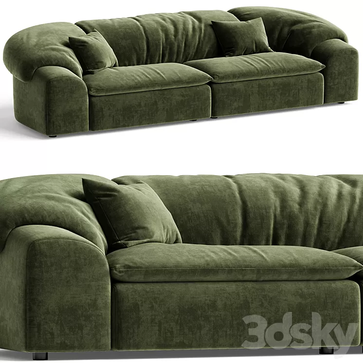 Lava Cake 4 Seater Sofa 3D Model Free Download