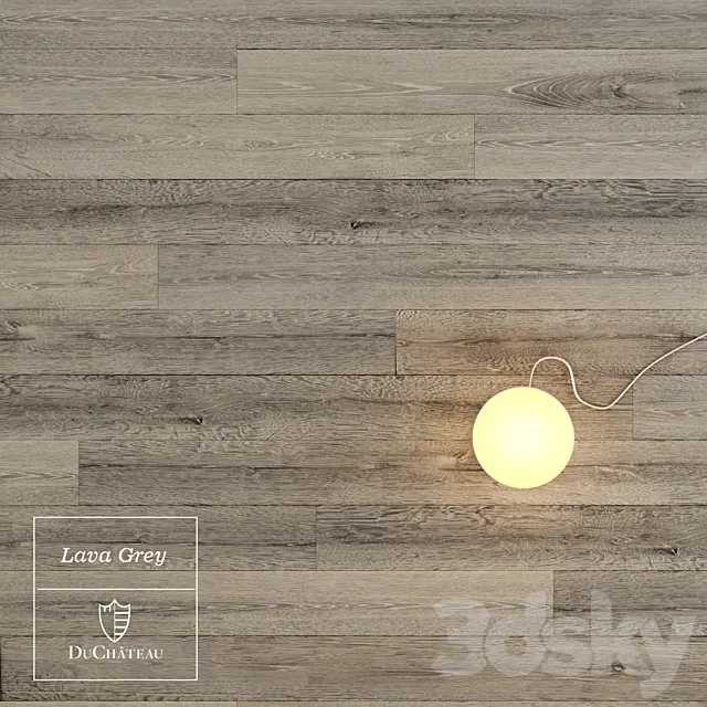 Lava Grey wooden floor by DuChateau 3D Model Lava Grey wooden floor by DuChateau 3D Model