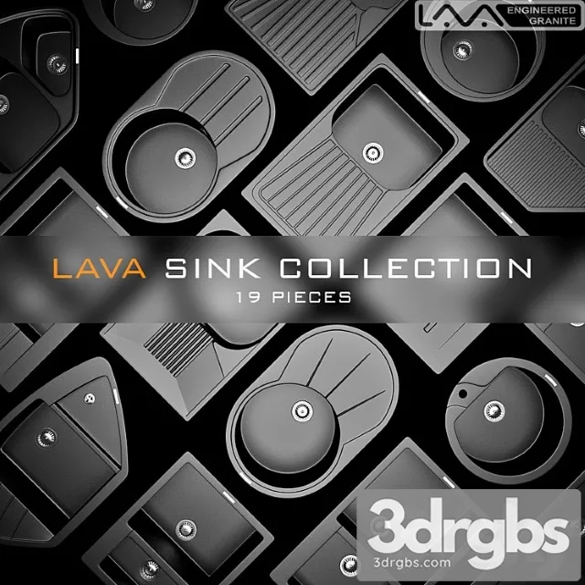 Lava Sink Collection 3D Model Download
