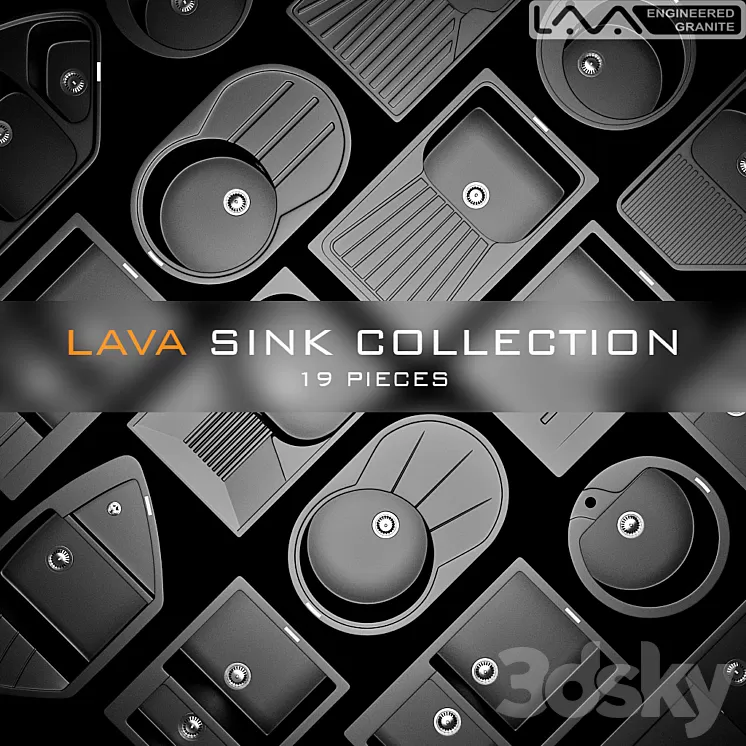 LAVA SINK COLLECTION 3D Model LAVA SINK COLLECTION 3D Model