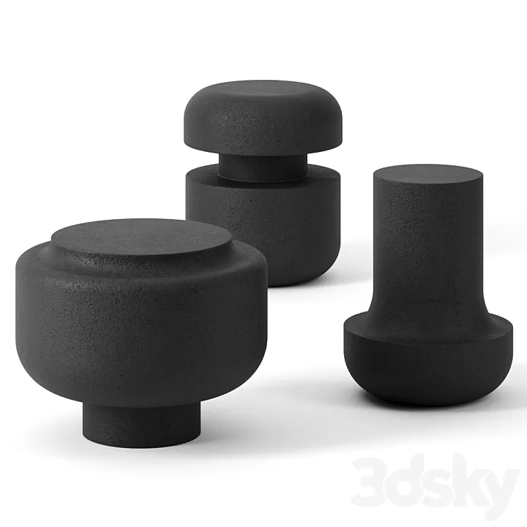 Lava tables by STEPHANE PARMENTIER 3D Model Lava tables by STEPHANE PARMENTIER 3D Model