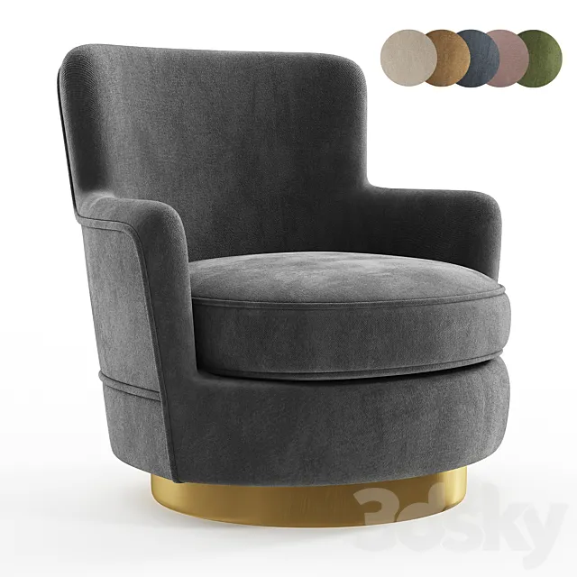 LAVSIT Flint Tall Modern Chair 3D Model LAVSIT Flint Tall Modern Chair 3D Model