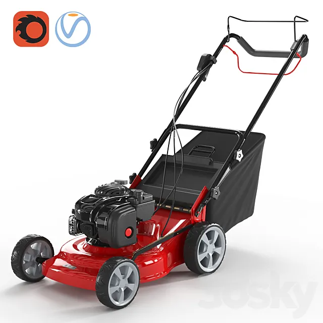 Lawn mower DDE WYZ18 3D Model Lawn mower DDE WYZ18 3D Model