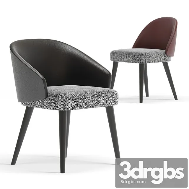 Lawson dining chair minotti 2 3D Model Download Lawson dining chair minotti 2 3D Model Download