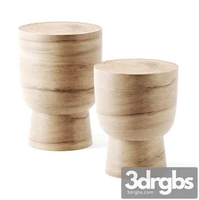 Lawu stump stools by the citizenry Lawu stump stools by the citizenry