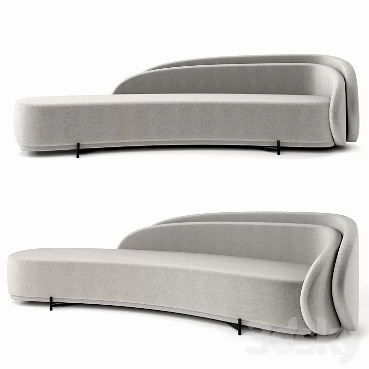 Layered Back Sofa by Paolo Ferrari 3D Model