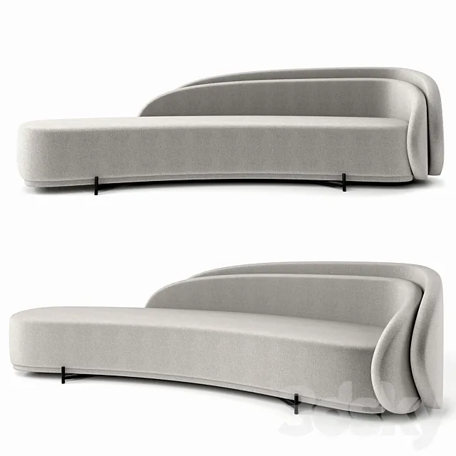 Layered Back Sofa. by Paolo Ferrari 3DModel