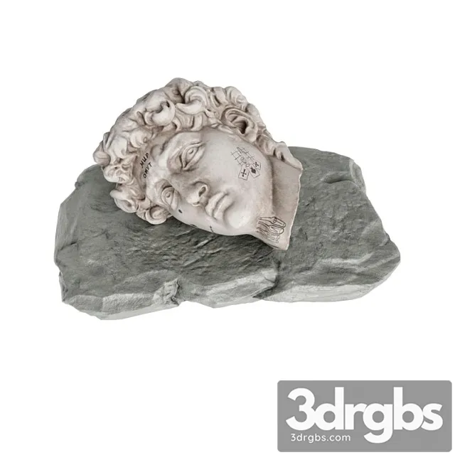 Laying David Face 3D Model Download