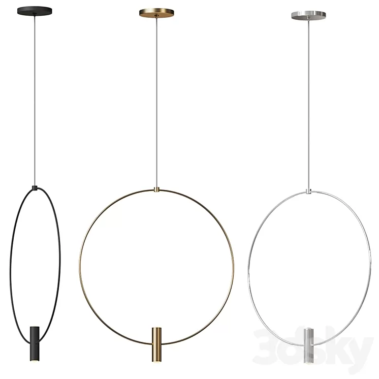 Layla Pendant Light by Sean Lavin from Tech Lighting 3D Model Free Download