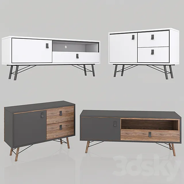 Lazurit RY chest set 3D Model Lazurit RY chest set 3D Model