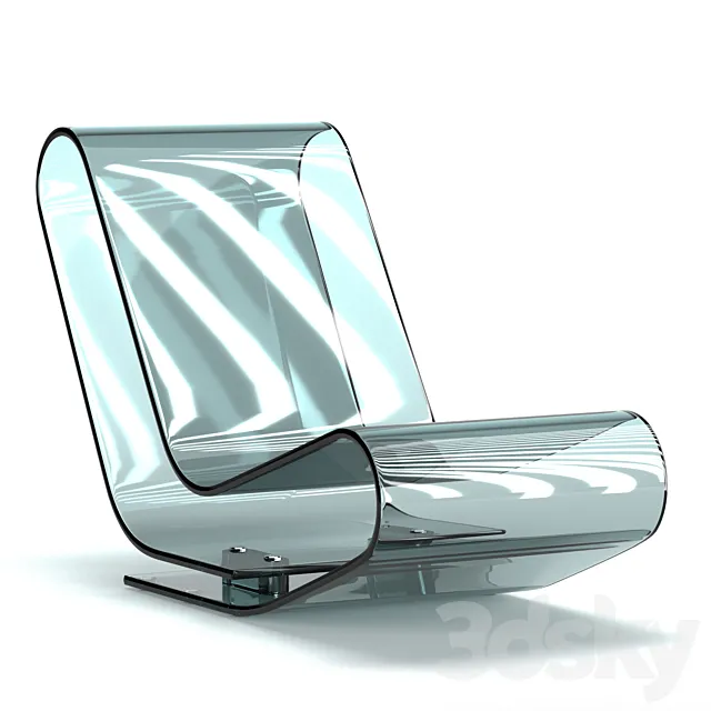 LCP chaise longue (crystal) 3DModel LCP chaise longue (crystal) 3DModel