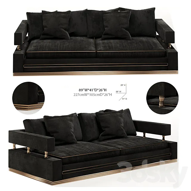 Ldorado sofa modern 3DModel