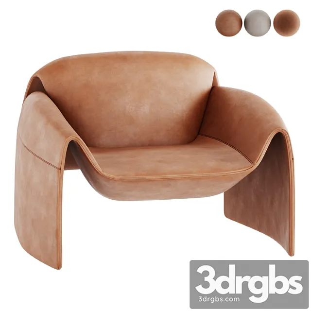 Le Club Armchair By Poliform 3D Model Download