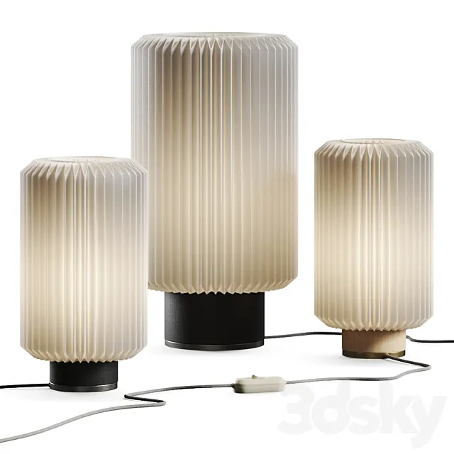 Le Klint Cylinder Table Lamps 3D Model Le Klint Cylinder Table Lamps 3D Model