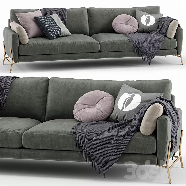 Le Marais 3seater maxi sofa – Calligaris 3D Model