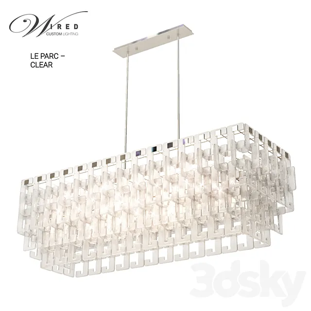 Le-parc-clear by Wired Custom lighting 3DModel