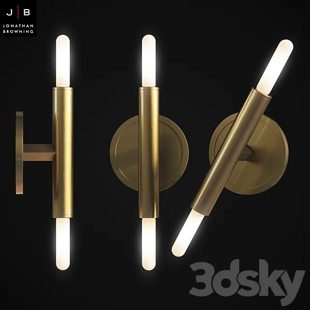 LE PETITE PENTAGONE SCONCE JONATHAN BROWNING 3D Model