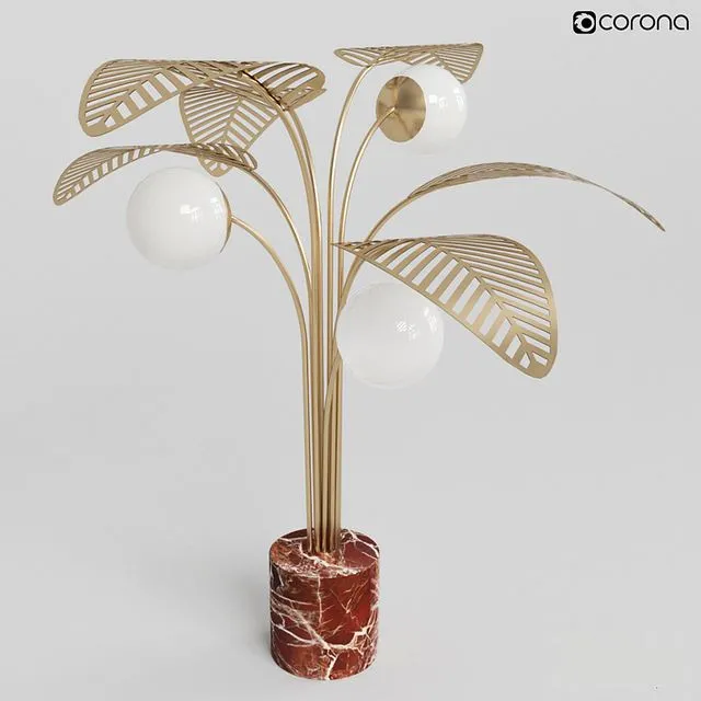 Le Refuge Floor Lamp by Marc Ange 3D Model Le Refuge Floor Lamp by Marc Ange 3D Model