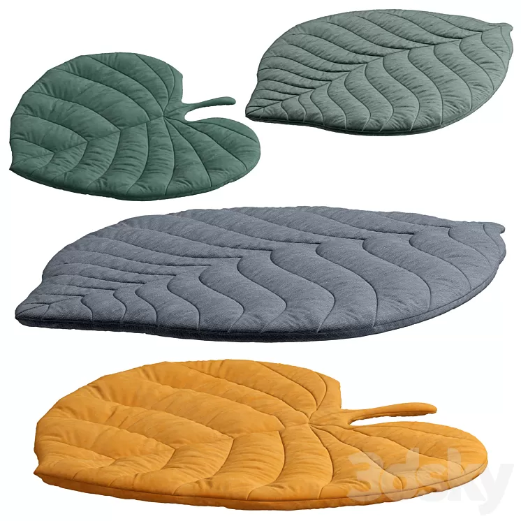 Leaf rug for kids 3D Model