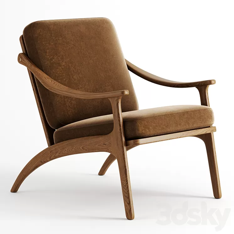 Lean Back Chair by Warm Nordic 3D Model