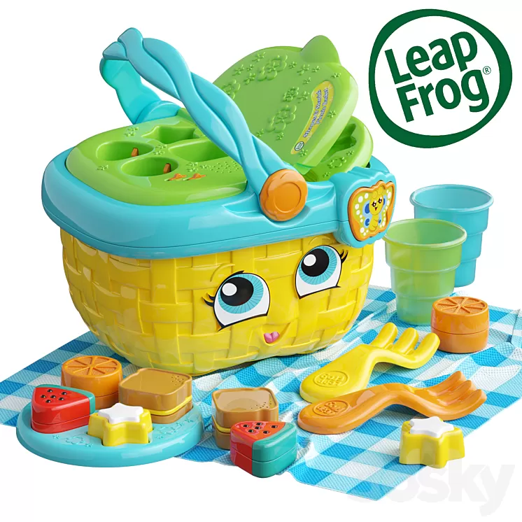 Leap Frog Picnic Basket 3D Model