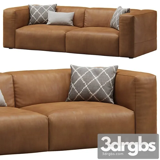 Leather 2seat Cloud Sofa By Prostoria 3D Model Download Leather 2seat Cloud Sofa By Prostoria 3D Model Download