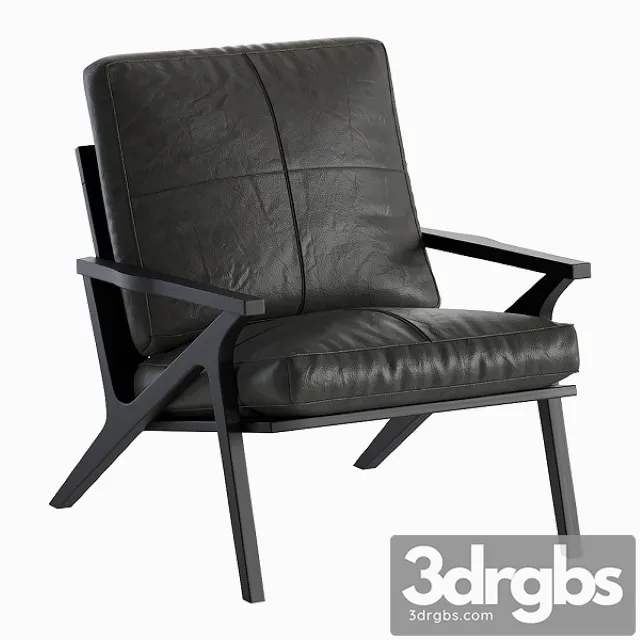 Leather Armchair Crate & Barrel 3D Model Download