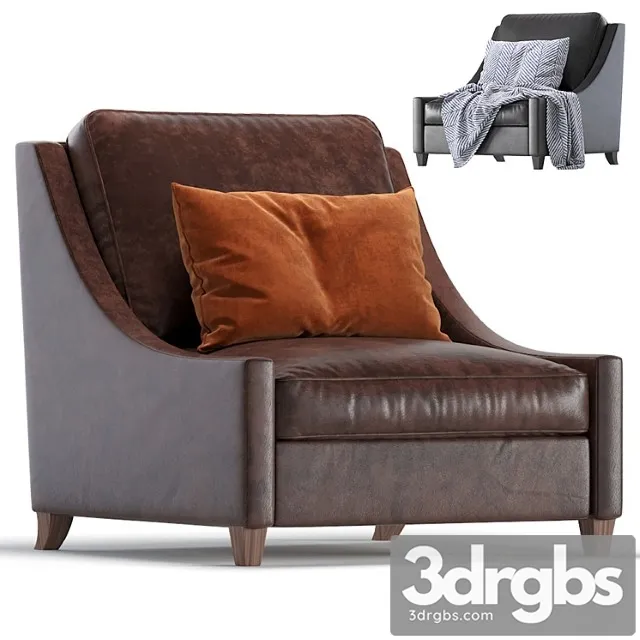 Leather Armchair Naples Cazarina Interiors 01 Kreslo Neapol 3D Model Download