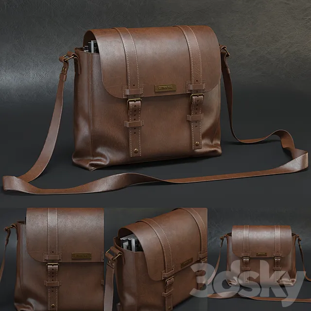 Leather bag 3DModel Leather bag 3DModel