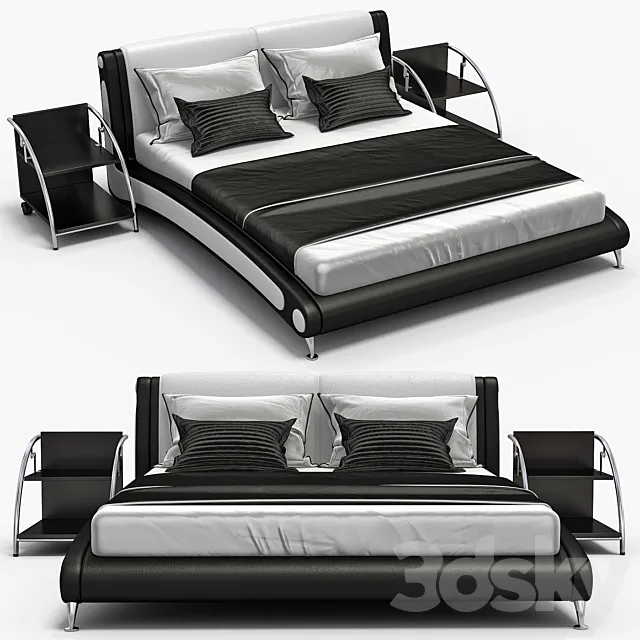 Leather bed Aonidisi 959 3DModel