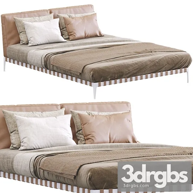 Leather bed gregory by flexform Leather bed gregory by flexform