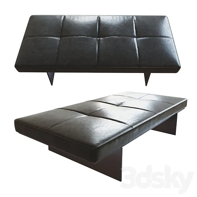 Leather bench _ Track tollgard daybed 3DModel Leather bench _ Track tollgard daybed 3DModel