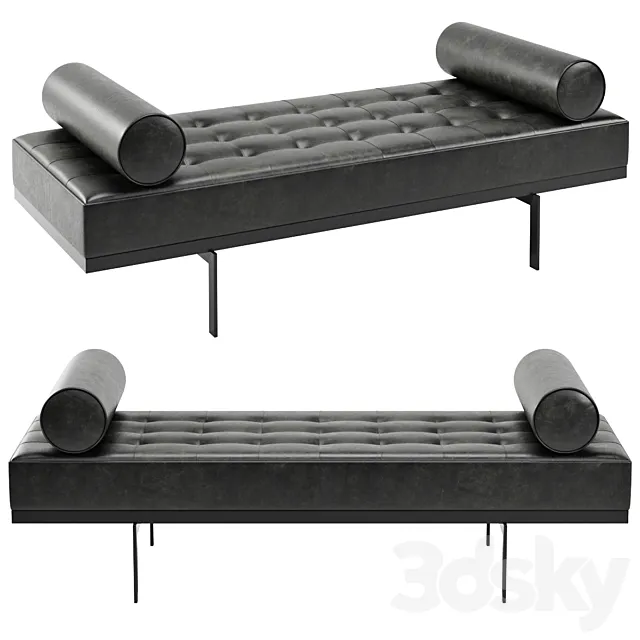Leather Chaise Long 3DModel Leather Chaise Long 3DModel
