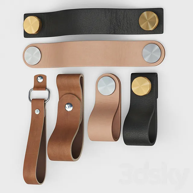 Leather handles 3DModel Leather handles 3DModel