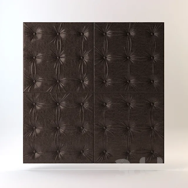 Leather panel 3D Model Leather panel 3D Model