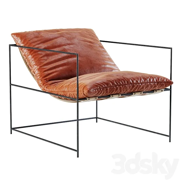 Leather Sierra Chair 3D Model