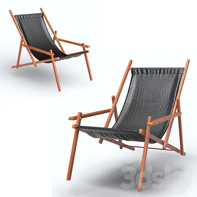 leather sling chiar 3D Model