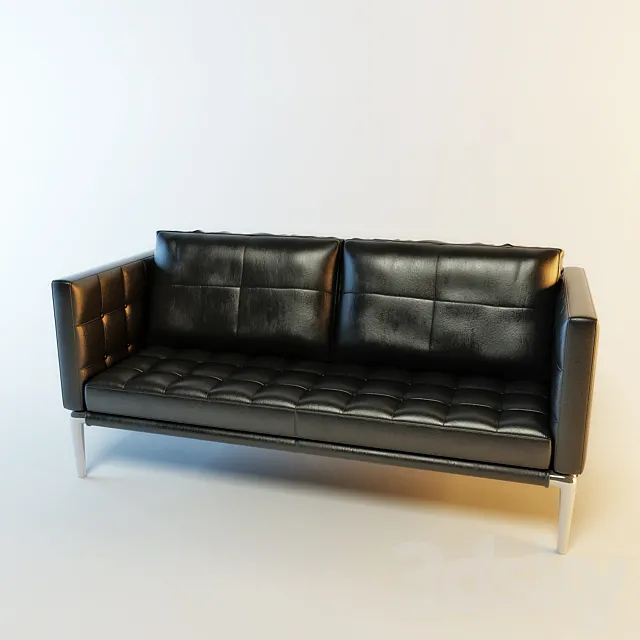 Leather sofa 3D Model