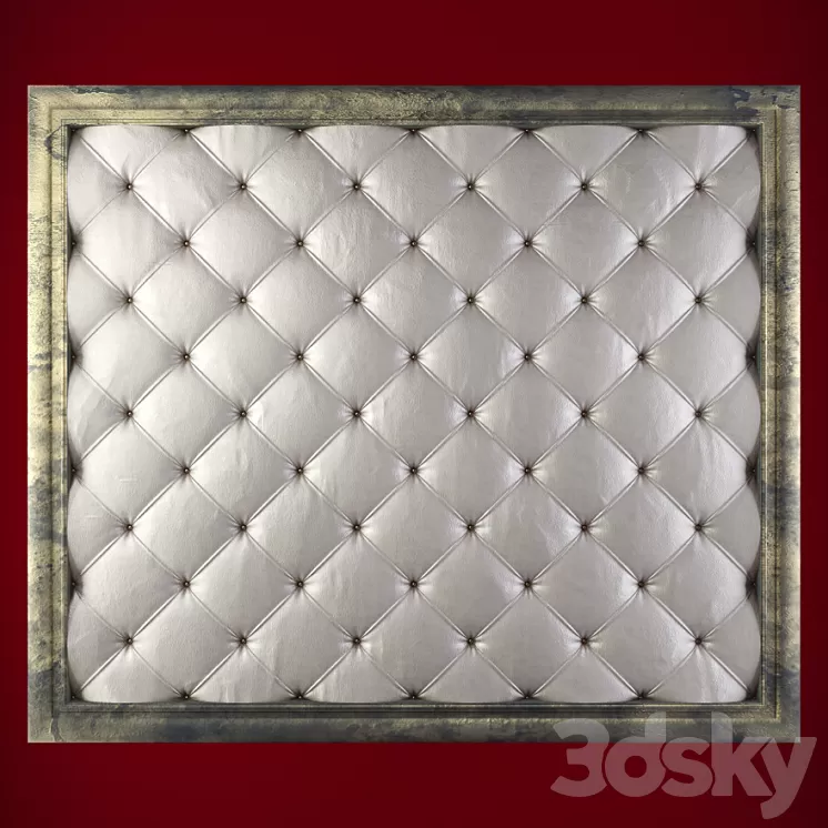 Leather upholstery 3D Model Leather upholstery 3D Model
