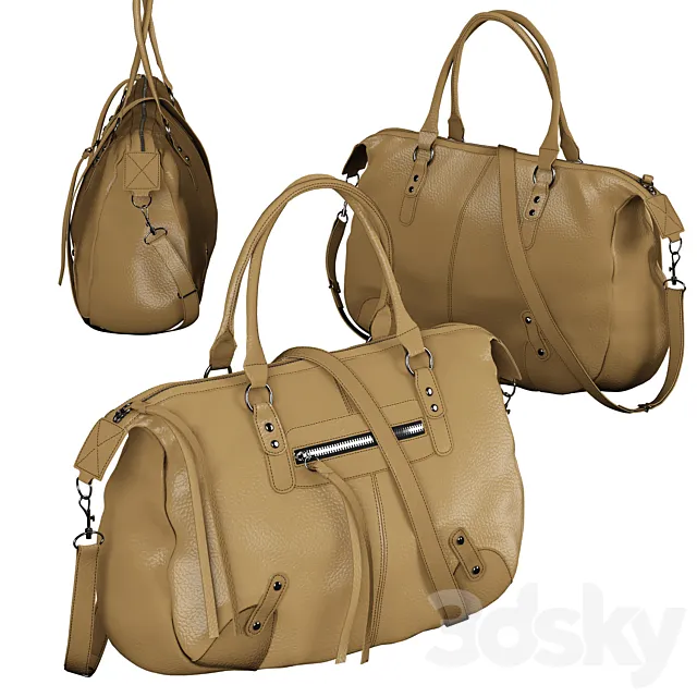 Leather woman bag 3DModel Leather woman bag 3DModel