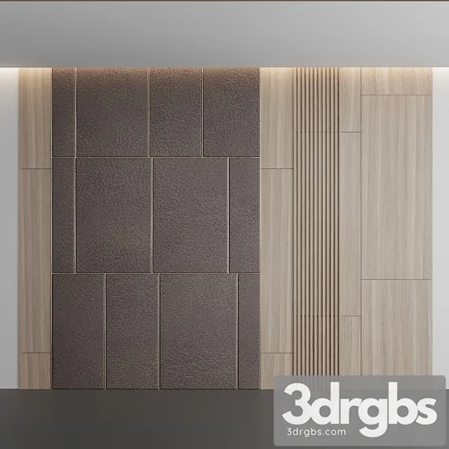 Leather Wood Panel 3D Model Download - 3DSKY Decor Helper