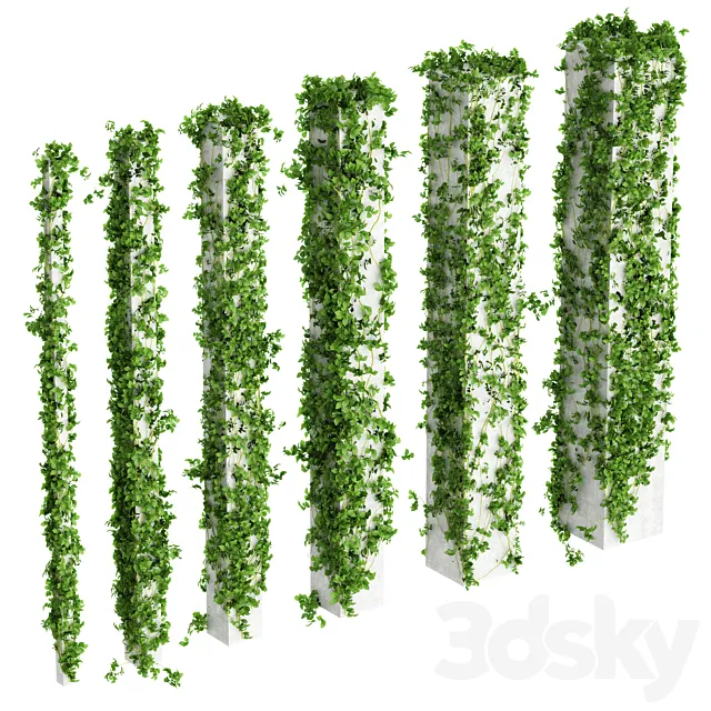 Leaves for square columns. 6 sizes. v2 3D Model Leaves for square columns. 6 sizes. v2 3D Model